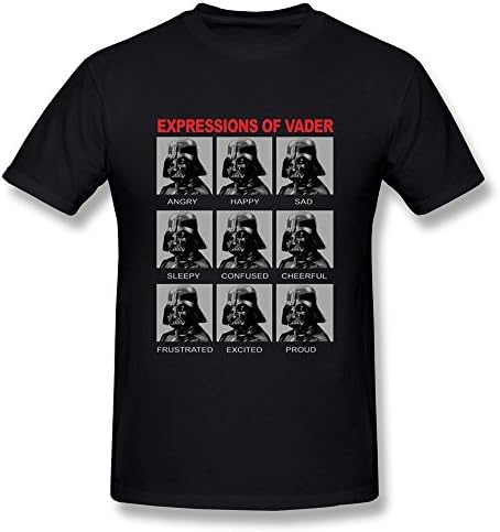Jahei Custom Star Wars Expressions Of Darth Vader Man Tshirt Black L