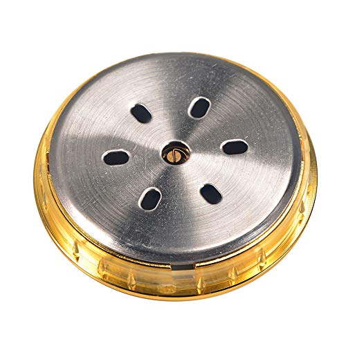 REMIGHTELY BRIGHT Cigar Hygrometer - Precision Round Glass Pointer Hygrometer for Metal Cigar Box/Cigar Cabinet, Diameter 2in and Gold