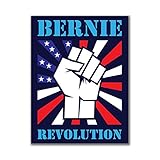 Election 2016 Bernie Sanders Raised Fist 3x4 Rectangular Sticker