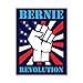 Election 2016 Bernie Sanders Raised Fist 3x4 Rectangular Sticker