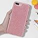 MILPROX Glitter Case Compatible for iPhone 8 Plus/7 Plus, Shiny Sparkle Bling, 3 Layer Hybrid Protective Soft Phone Case Compatible for iPhone 7 Plus/8 Plus