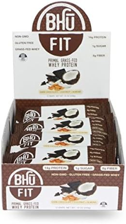 BHU Foods Vegan BHU Fit Bar Vegan Organic Pea Protein (Dark Chocolate Coconut Almond)
