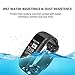 TEMEXE All Black Fitness Tracker Waterproof with Color Display Activity Watch Smart Band with Heart Rate Sleep Monitor IP67 Call Message SNS Reminder Wearable Pedometer Wristband for Android iOS