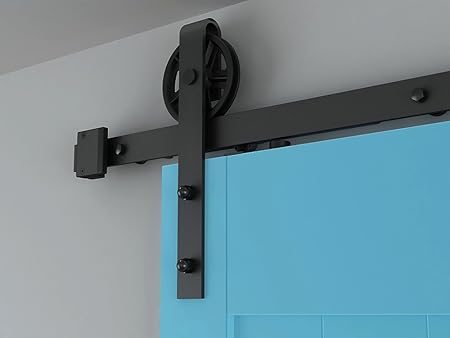 Aihom 1 95m Big Wheel Black Coated Rustic Soft Close Soft Open