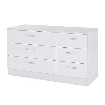 Deerchair Furniture Ottawa Range White Gloss Effect Chest Of 3 3 6