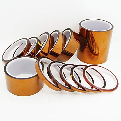 TOOLSTAR High Temperature Film Tape, 33M Heat Resistant Polyimide Kapton Tape, Self-Adhesive Tape for Transformer, Motor, Printing PCB Board, Coil (Width 15mm,1 Roll)