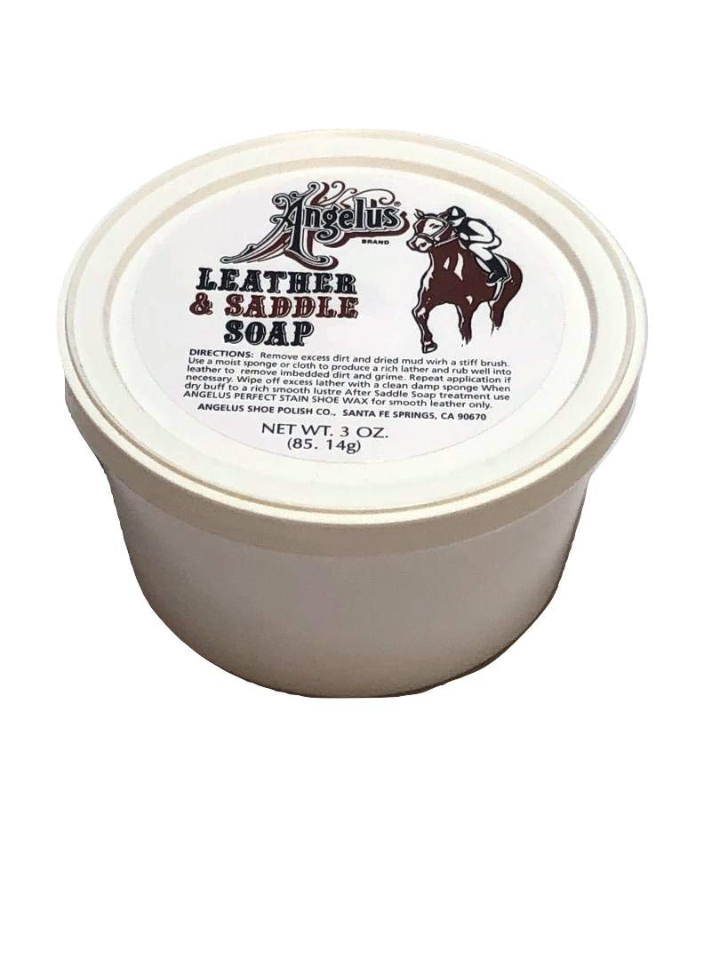 Angelus Saddle Soap Leather Cleaner Concentrated Soap 3 Oz.