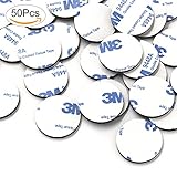 Fomei Top Quality 50pcs 3M Double Sided Black Foam Tape Strong Pad Mounting Adhesive(Round)