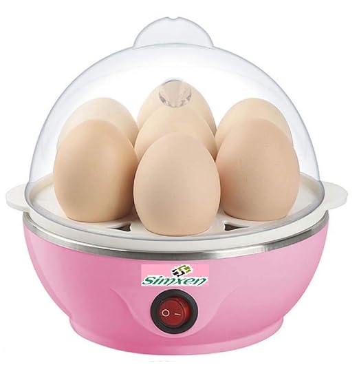 Simxen Egg Boiler Electric Automatic Off 7 Egg Poacher for Steaming, Cooking, Boiling and