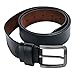 Kingstar Men's Black Leather Dress Classic Belt,38mm Smooth Reversible Ratchet Jean Belts with Adjustable Single-prong Buckle