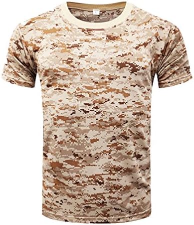 YuanDian Mens Outdoor Army Camo Tactical T Shirt Mesh Military Short Sleeves Quick Dry Camouflage Multicam Top