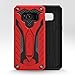 Zizo Static Series Compatible with Samsung Galaxy S8 Case Military Grade Drop Tested with Built in Kickstand RED Black