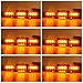 Orion Motor Tech 54 LED Amber Emergency Service Truck Car Vehicle Strobe Warning Light/Lightbars for Deck Dash Grill Windshield Headliner