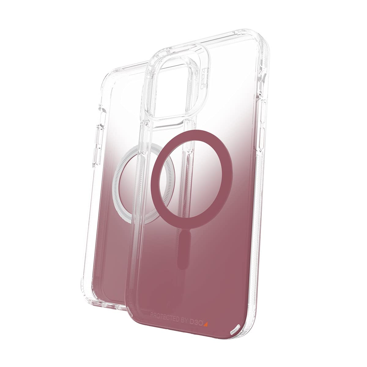 Photo 1 of Gear4 ZAGG Milan Snap Case - MagSafe Compatible Clear Case with Beautiful Detailing - for Apple iPhone 13 Pro Max - Rose,702008222