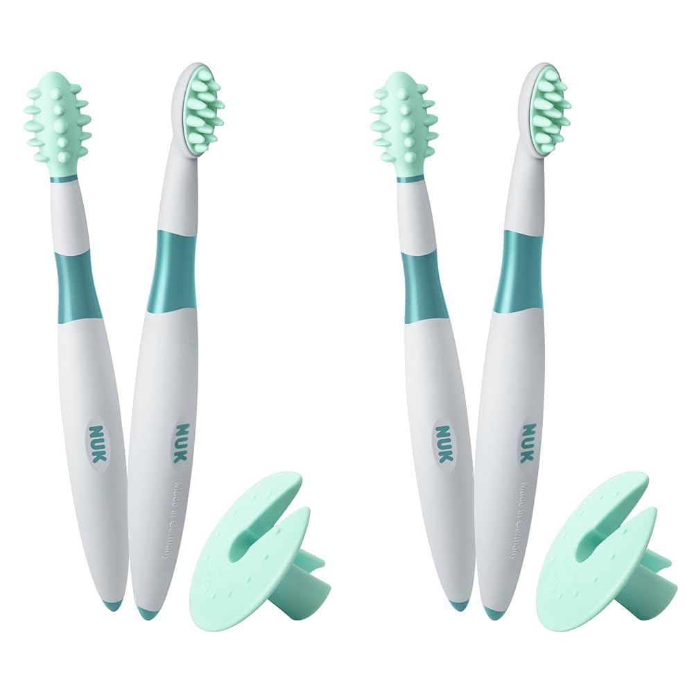 NUK Training Toothbrush Set 6mths+, 2 Pack