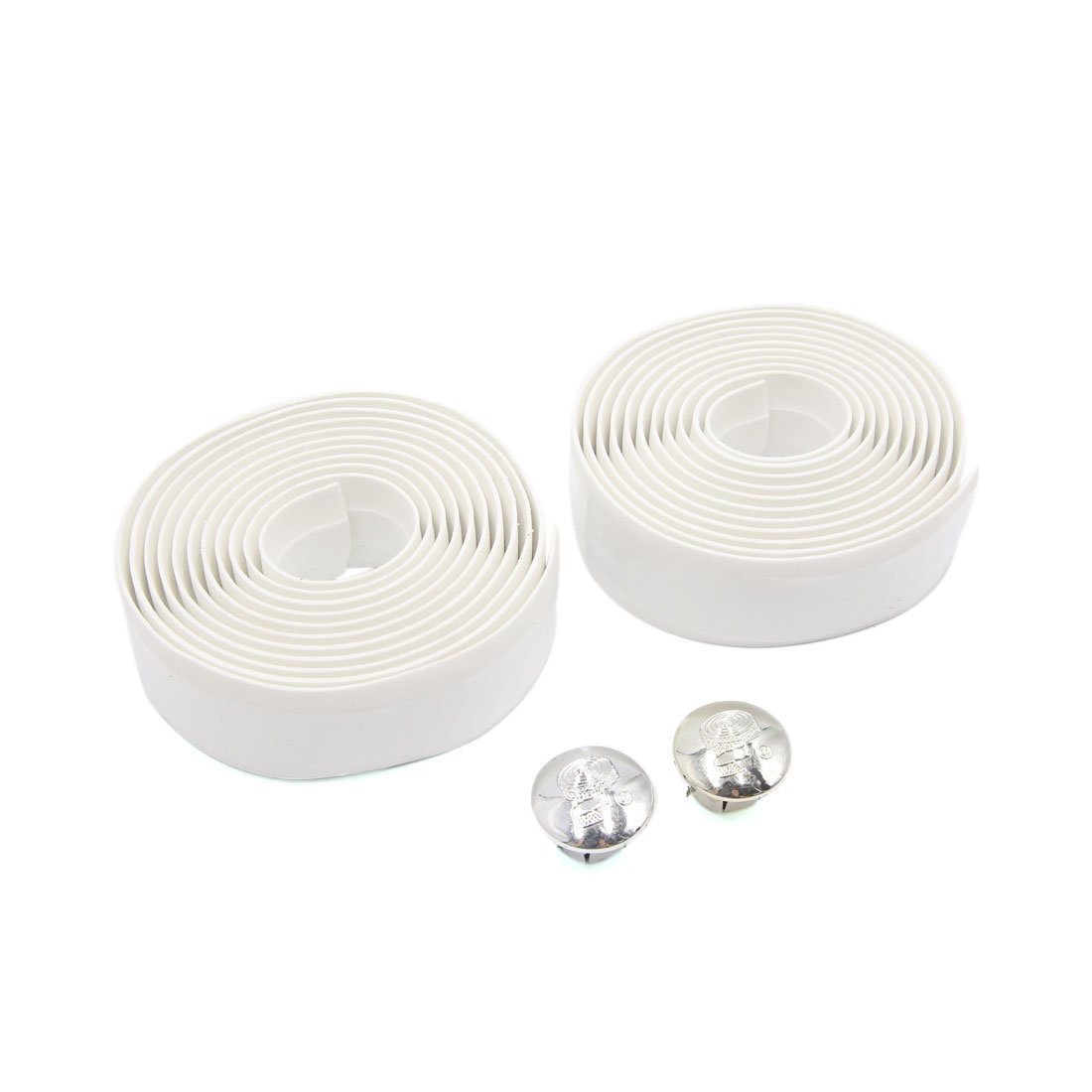 sourcing map 2 Pcs White Foam Handlebar Tape Bar Grip Wrap for Road Bike Bicycle