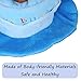 Pet Birthday Party Hat for Small Cats & Dogs, Birthday Cake & Candles Design (Blue)