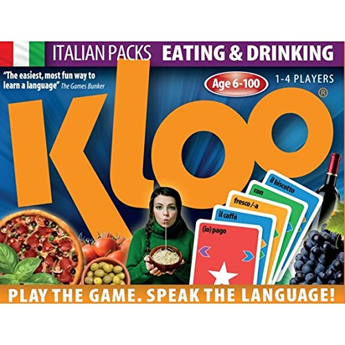 KLOO Learn to Speak Italian Games - Eating & Drinking - Pack 3 (Double Deck)