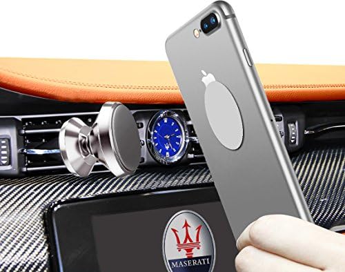 Universal Pop Socket Air Vent Magnetic Car Mount Phone Holder With Fast Swift-Snap Technology, With Adhesive Mount's Metal Plates For iPhone X/8/8Plus/7/7Plus, Samsung Galaxy Sony LG And More