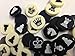 Sondergut Travel Chess Replacement Pieces - 32 Count- Flat Travel Size 2 CM Checkers Chessmen, Melamine Stones - One Side Blank for Checkers- for Travel Games, Standard Game Boards, Etc…