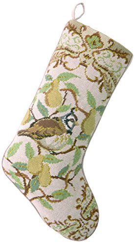 Peking Handicraft 31SJM2018AMC Vintage Style Christmas Needlepoint Stocking, 11x18