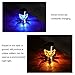 Maggift Solar Pathway Lights Diamond Glass Solar lights Outdoor Color Changing Stainless Steel Solar Garden Lights, Set of 4