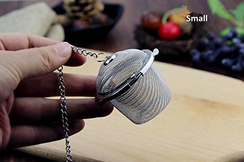 Fladess Tea Infuser Set Stainless Steel Fine Snap Mesh Loose Leaf Strainer (Small)