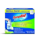DampRid Drop-in Tab Refill Pack Moisture Absorber, Fresh Scent