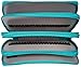 ADVcer 160 Slots Pencil Case - PU Leather Large Capacity Zipper Pen Bag with Hand Strap for Crayola Marco Colored Pencil, Prismacolor Watercolor Pencils, Gel Pen, Makeup Brush, Sharpener (Turquoise)