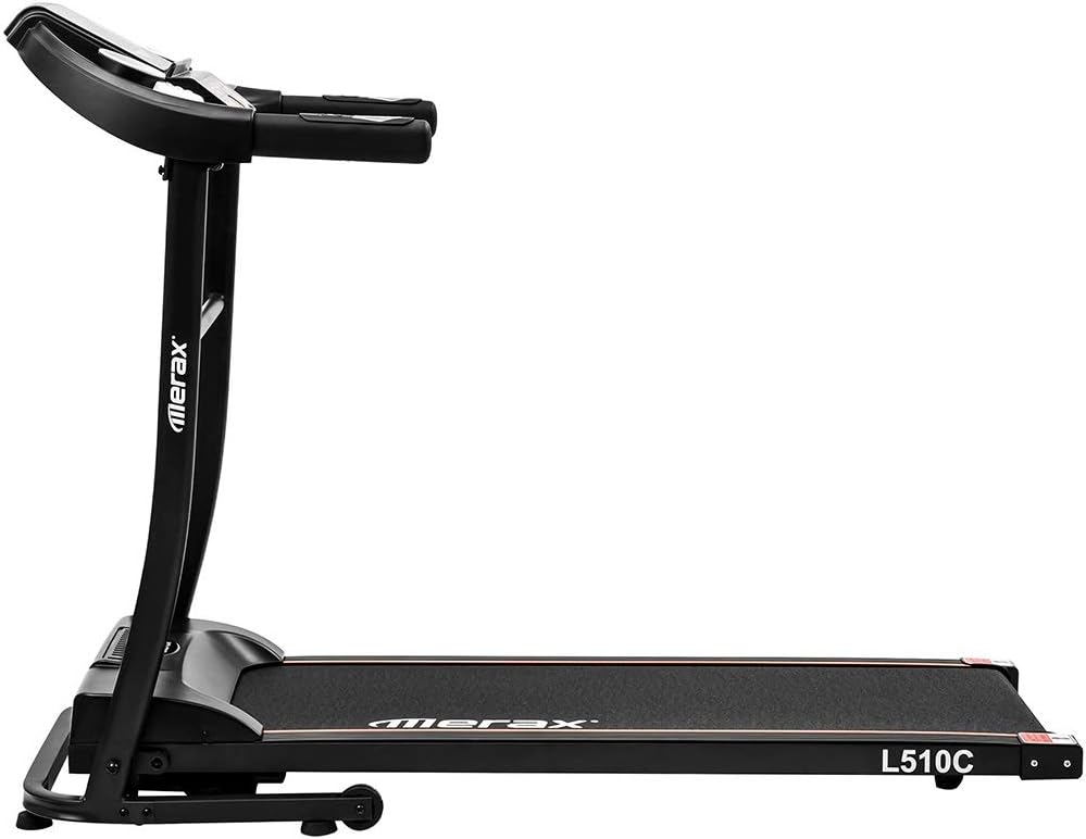 JIAYUAN Folding Electric Treadmill, 5”LED Display & 16” Wide Tread Belt Motorized Running Machine Easy Assembly Weight Capacity:240LBS