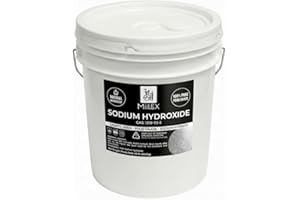 45LBS Food Grade Sodium Hydroxide - 100% Pure Lye Caustic Soda, Food Grade for Soap Making, Kosher Certified | Soap Making, D