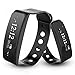 Fitness Tracker Activity Watch Step Walking Sleep Counter Wireless Wristband Pedometer Exercise Tracking Sweatproof Sports Bracelet for Android and iOS Black