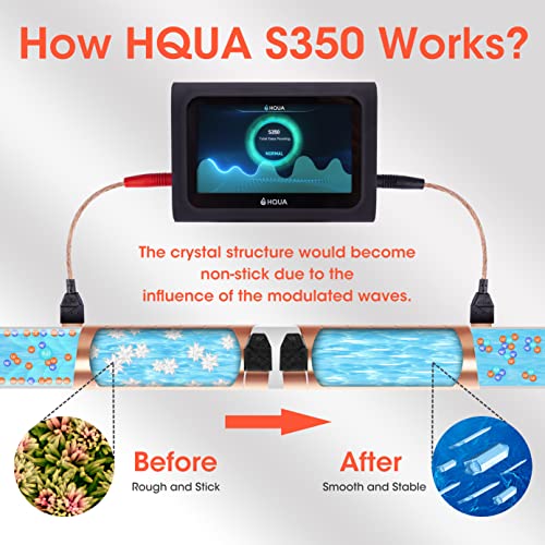 HQUA S350 Whole House Electronic Water Descaler, Alternative Water
