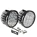 KAWELL 2 Pack 42W 60 Degree Round LED Flood Light Off Road Lighting 12V 24V Offroad 4x4 Quad ATV Lighting