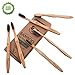 Natural Eco-Friendly Activated Charcoal Premium Bamboo Toothbrush | Pack of 6 | BPA Free Soft Bristle With Comfortable, Biodegradable Handle By HappyGoProduct