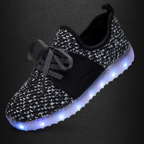 image for MIS1950s Boys & Girls & Kids & Toddlers LED Light Up Shoes Flashing Sn