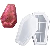 Halloween Resin Silicone Molds, Resin Coffin Molds Storage Box Molds, Decorative Casting Mold for Halloween Theme DIY Making Supplies