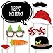 Big Dot of Happiness Holiday Party - Christmas Photo Booth Props Kit 20 Count