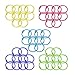 50 Pcs Multi-Color Metal Loose Paper Leaf Binder Rings Notebook Rings Book Rings Keychains Keyrings