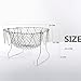 EpochAir Deep Fry French Chef Basket, Foldable Steam Rinse Strain Magic Stainless Steel Strainer Net Basket for Kitchen Cooking