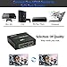 Wsky 1x2 HD Hdmi Signal Splitter, Hdmi Switch, Support Full 4K HD 1080P & 3D, Super Fun for HDTV, Game Consoles, PC & More