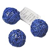 Ougual Set of 6 Wicker Rattan Balls Table Wedding Party Christmas Decoration 3