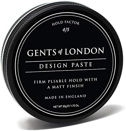 Gents of London Design Paste Matt Firm Hold Professional Hair Styling Wax (1.7 oz)
