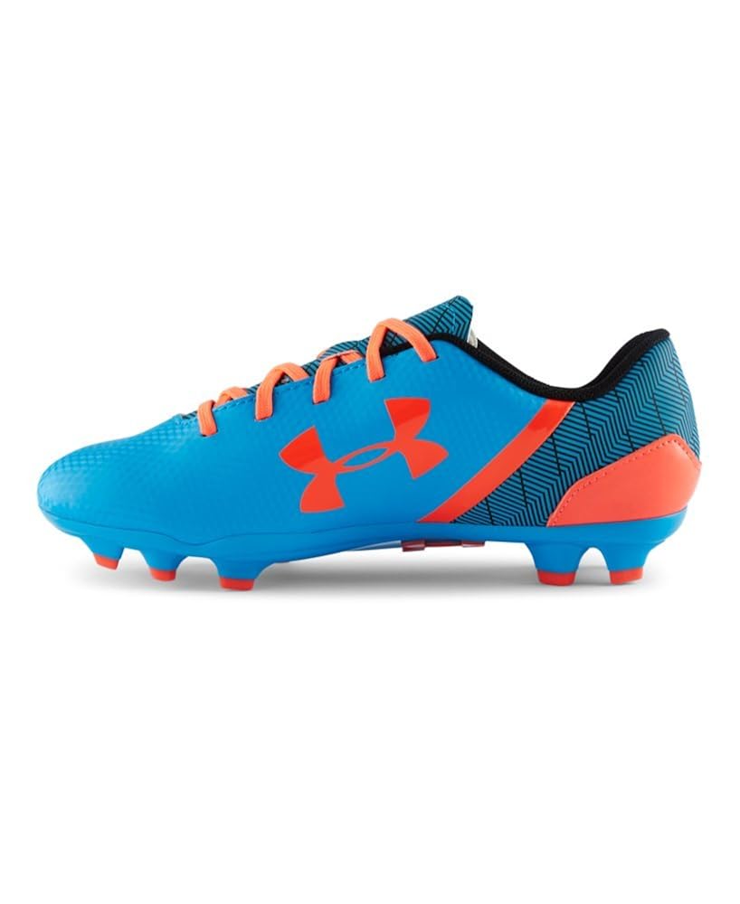 Under Armour Youth SF Flash FG Firm Ground Soccer Cleats Blue/Orange 2.5 Capri/Black/Afterburn Under Armour Youth SF Flash FG Firm Ground Soccer Cleats Blue/Orange 2.5 Capri/Black/Afterburn