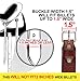 Acerugs Back Cinch for Western Saddles Tooled Basket Weave Leather Black TAN Brown Flank Cinch Rear Girth Bucking Straps (Brown)thumb 4