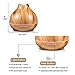 Aroma Essential Oil Diffuser, 400ml Ultrasonic Cool Mist Humidifier with 7 Color LED Lights, 2 Adjustable Mist Mode, Waterless Auto Shut-Off for Home Yoga Office Spa Baby Room, MZvul Wood Grain