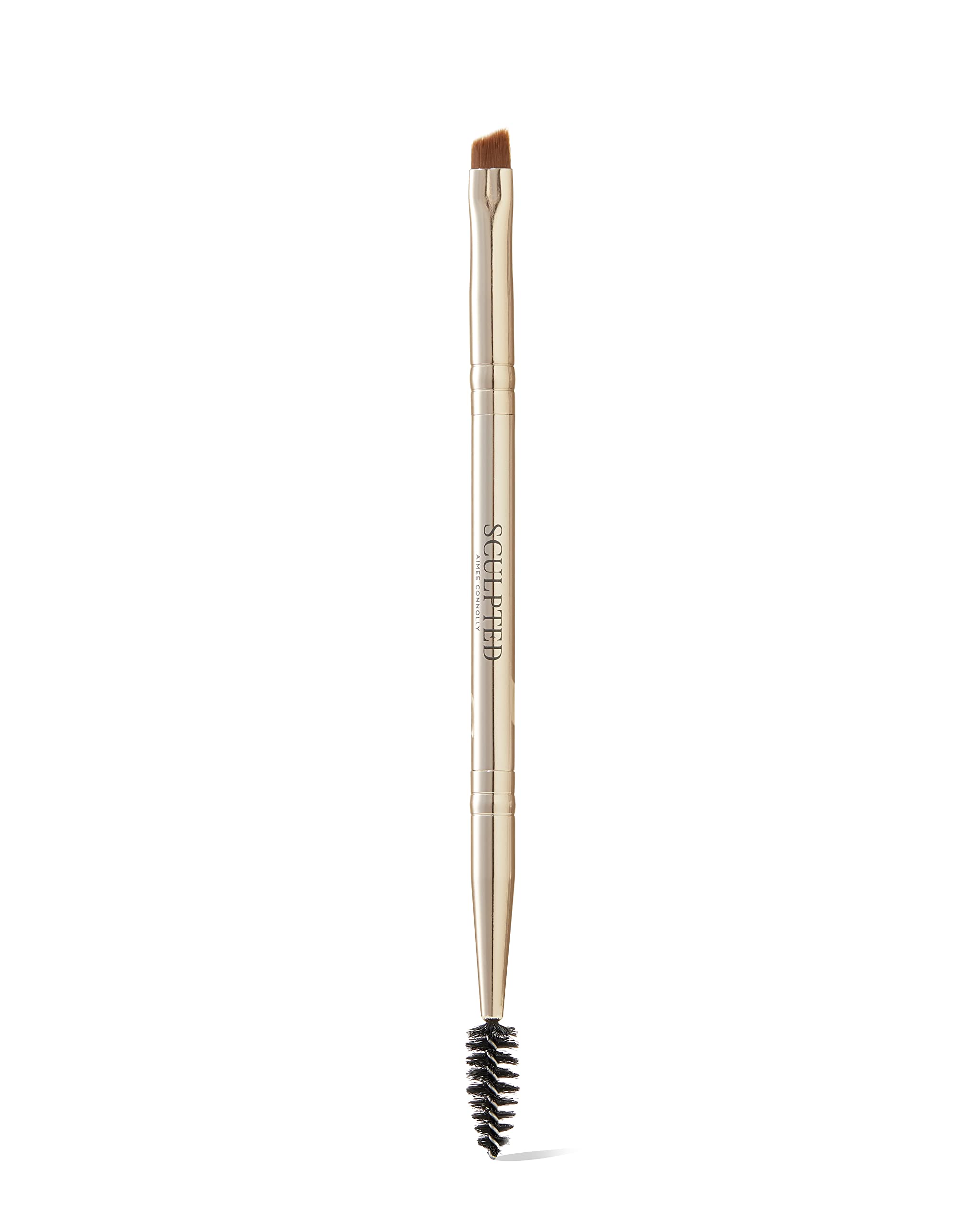 Double-Ended Angle Duo Brow and Liner Makeup Brush from Sculpted by Aimee - 2 in 1 Combining and Shaping Brush