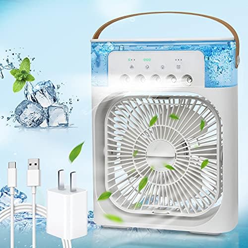 Portable Air Conditioner Fan, Mini Evaporative Air Cooler With
