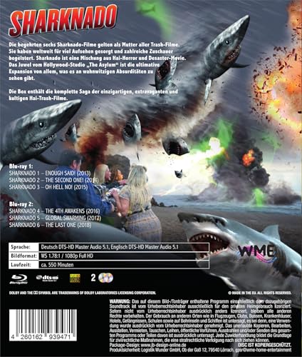 Sharknado 1-6 UNCUT [Blu-ray] 2