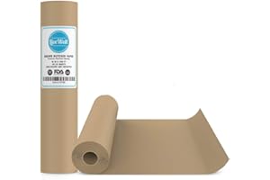 LIVEWELL BRANDS USA Brown Butcher Paper Kraft Roll - 18" x 1200" (100ft) - Food Grade – Great Smoking Wrapping Paper for Meat of all Varieties– Made in USA– Unwaxed and Uncoated (Brown - 18"x100')